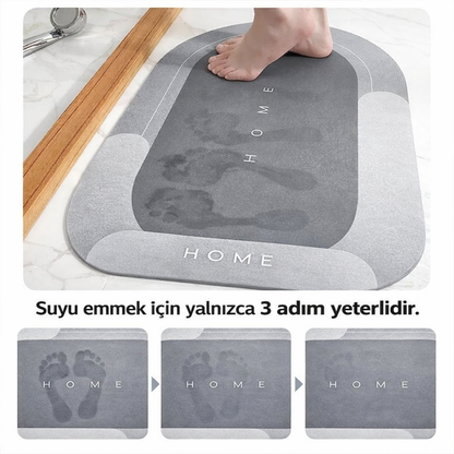 Süper Emici Kaymaz Nappa Banyo Paspası